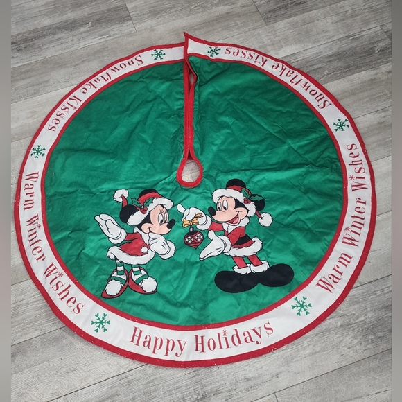 Disney Holiday Tree Skirt - Green and Red
